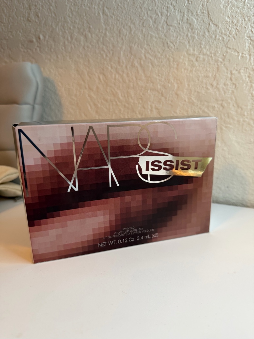NARS NARSissist Wanted Velvet Lip Glide Set 6 Mini Lip Colors Limited Editition